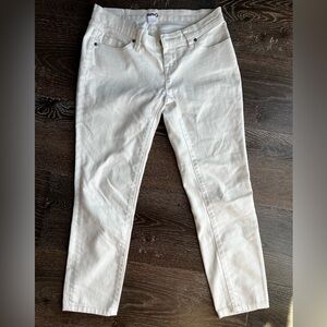 Urban Outfitters BDG White Denim Stretch Cropped Low Rise Jeans Pants size 25